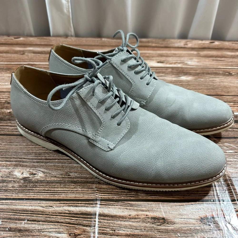 Tommy Hilfiger Men's Gray Lace Up Memory Foam Oxford - 11M